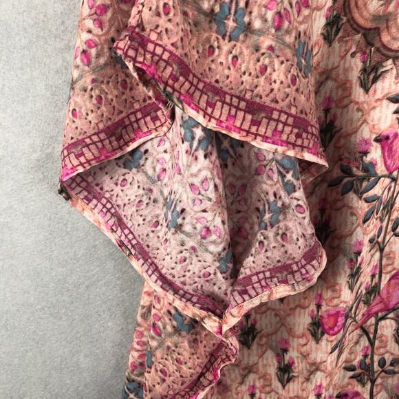 Tolani Women's Size Medium 100% Modal Floral/Bird Top - Picture 5 of 9